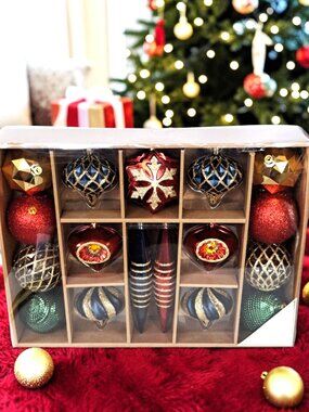 Biltmore Set of 20 Christmas Ornaments Unbreakable RARE NOS In Box